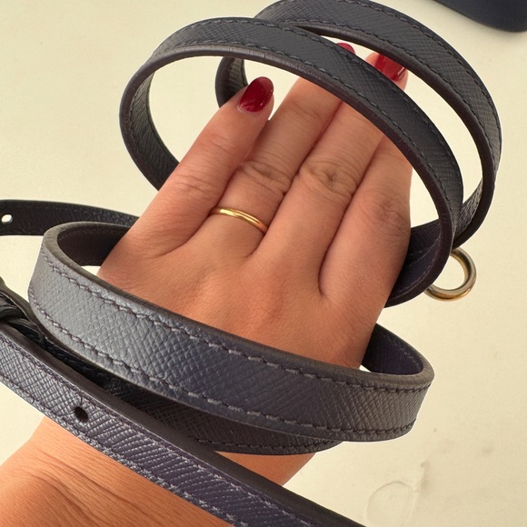 Prada Purple Saffiano Lux Leather Small Promenade Crossbody Bag - Picture 16 of 16